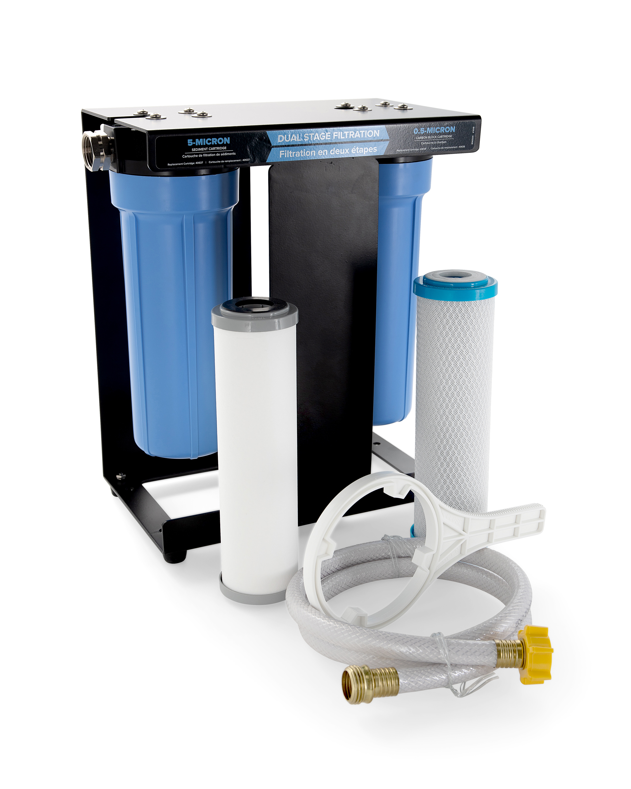 Camco 40639 Evo X2 Dual Stage Premium RV Water Filter Kit